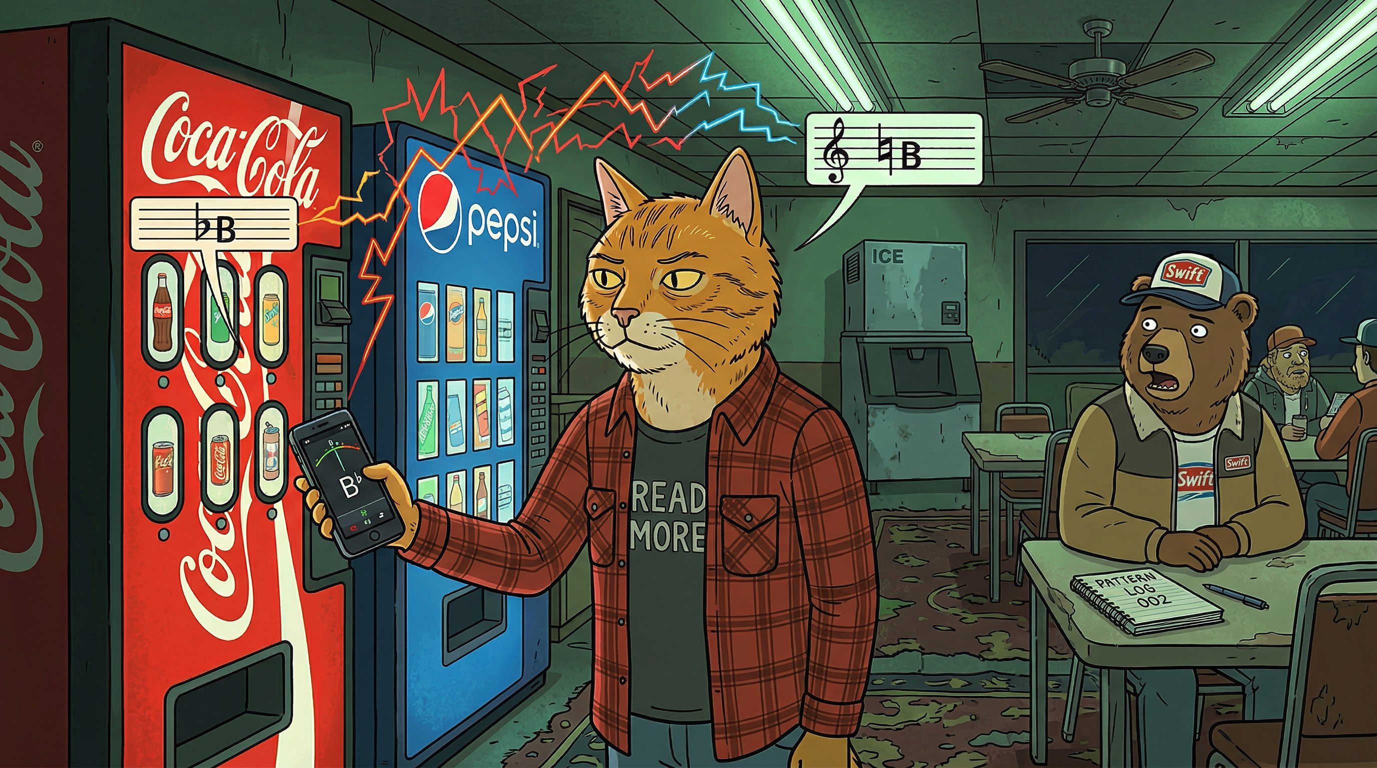 Vending machine frequencies at the truck stop