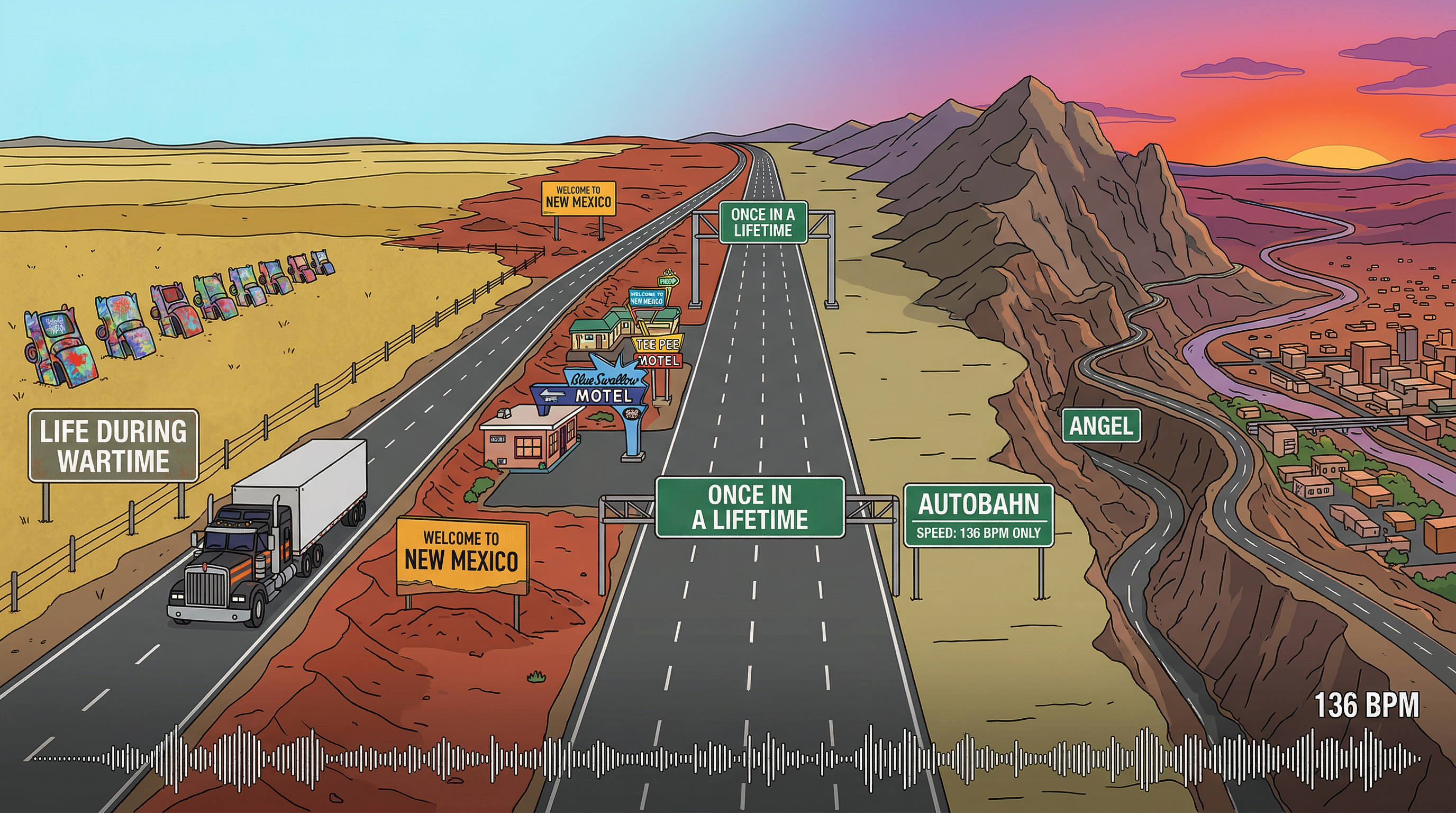I-40 westbound, Amarillo to Albuquerque