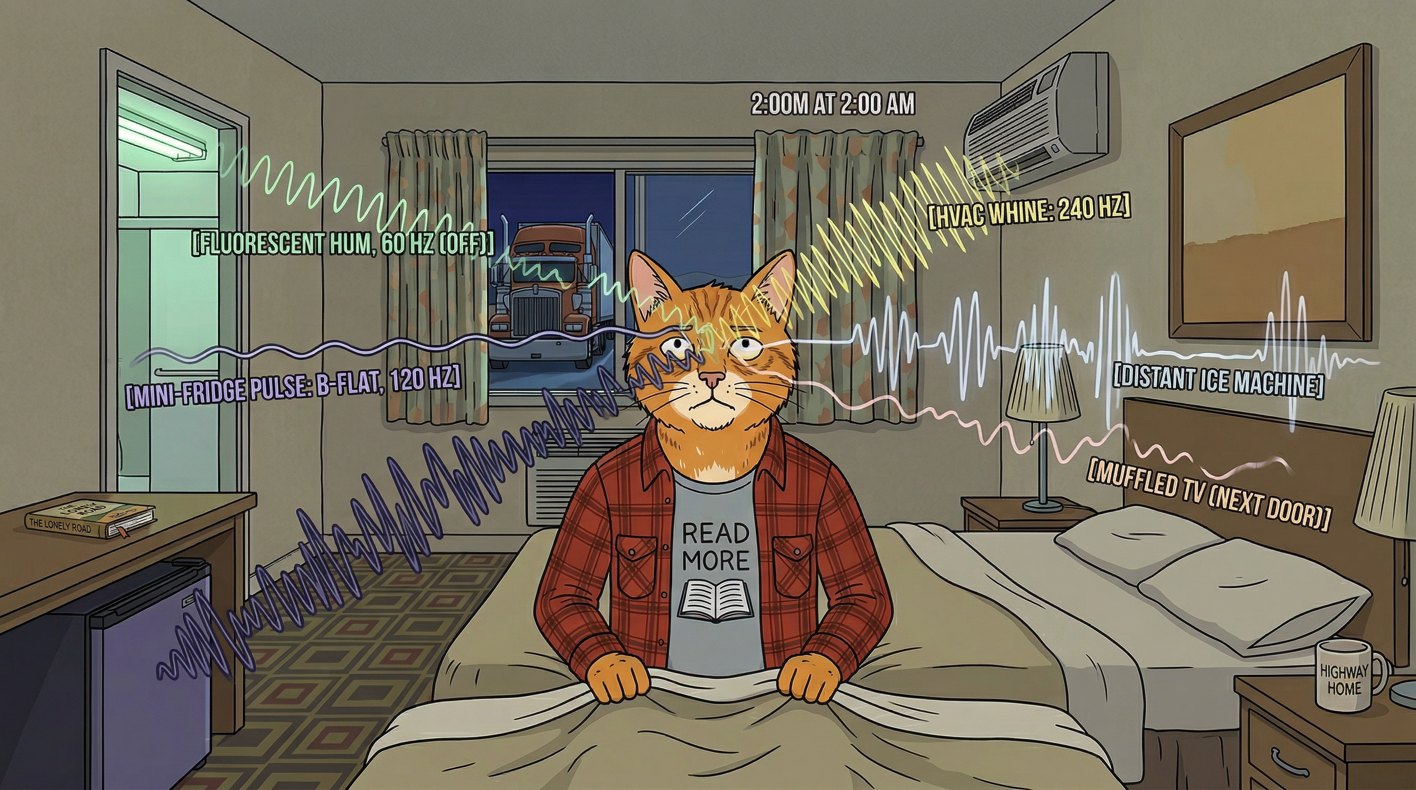 The refrigerator hum, 1:47 AM