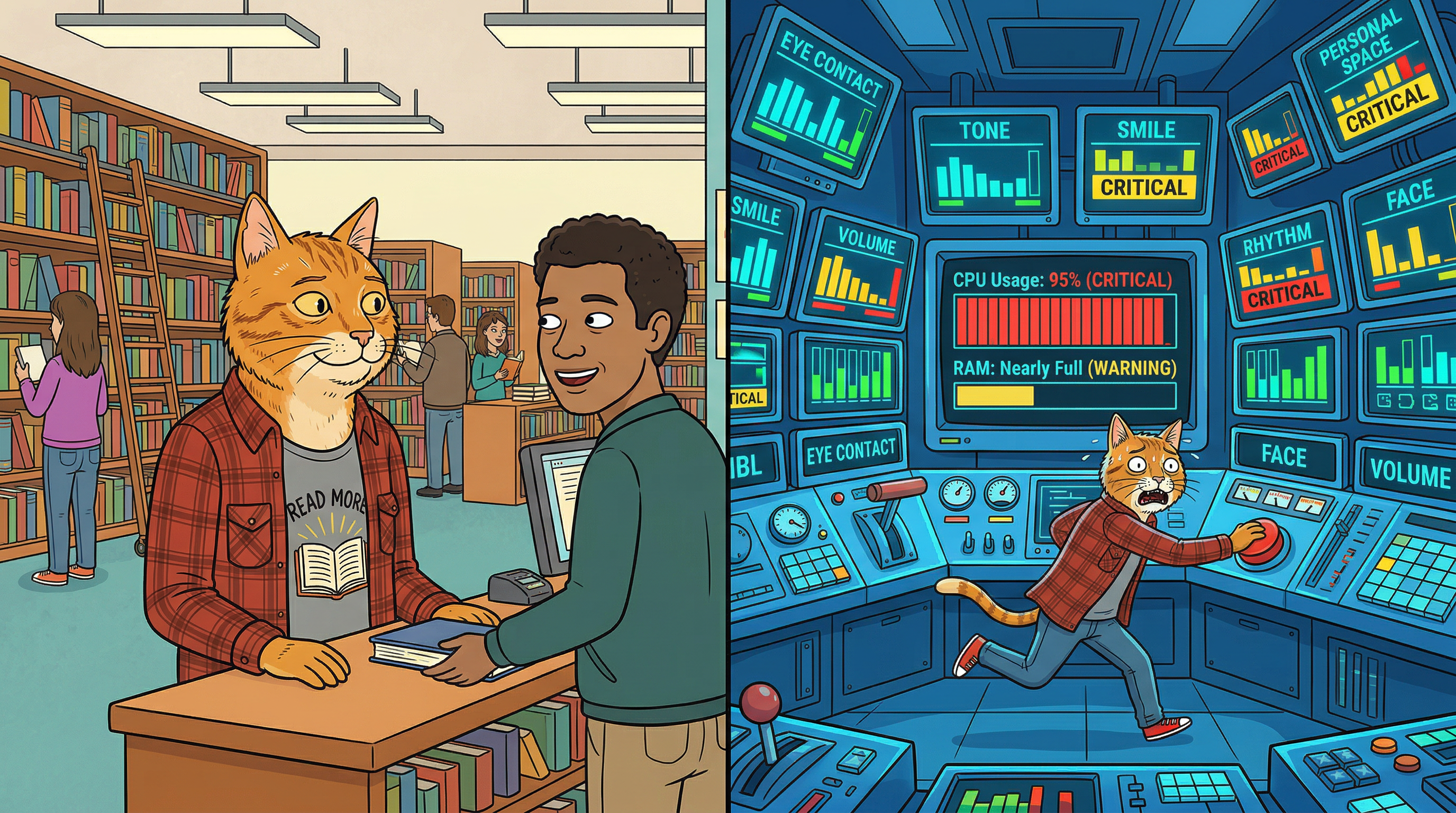 Working the circulation desk