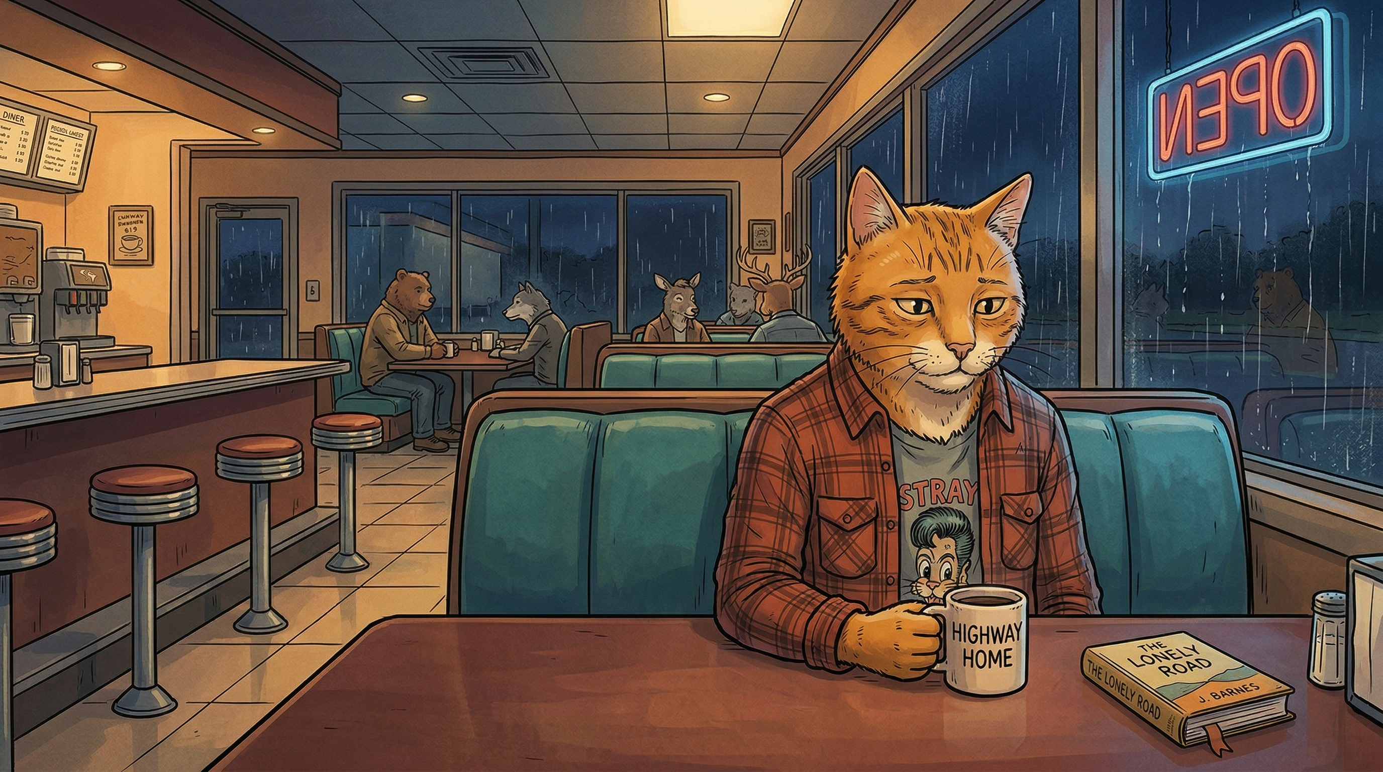 Late night at the diner