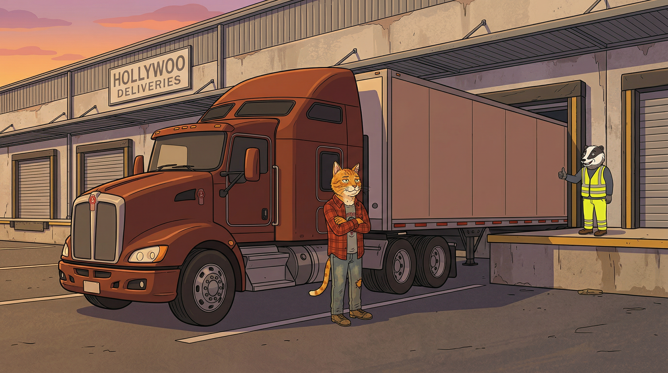 Perfect back at the loading dock