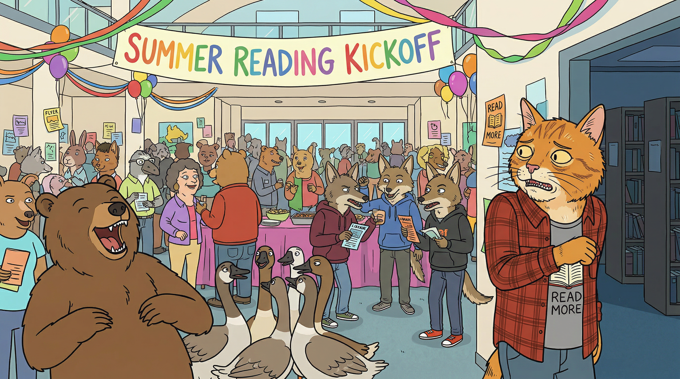 Summer reading kickoff — sensory overwhelm