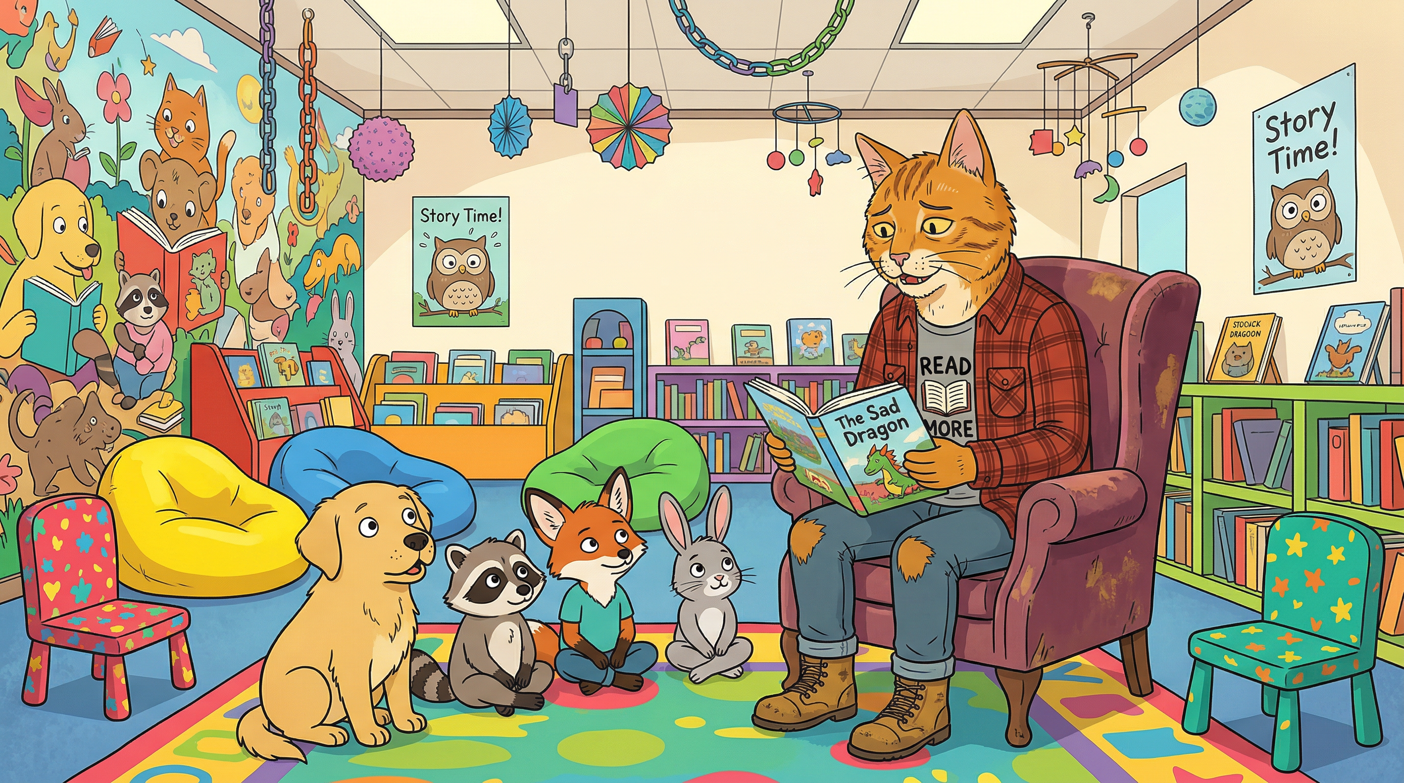 Storytime in the children's section